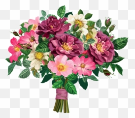 Free Floral Bouquet Cliparts Download Free Floral Bouquet - Flower Bouquet Clipart Emoji,Bouquet Of Flowers Emoticon