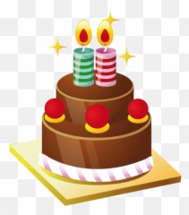 Red Birthday Cake Png - 5163 Transparentpng 2nd Birthday Cake Vector Emoji,Trophy Cake Emoji