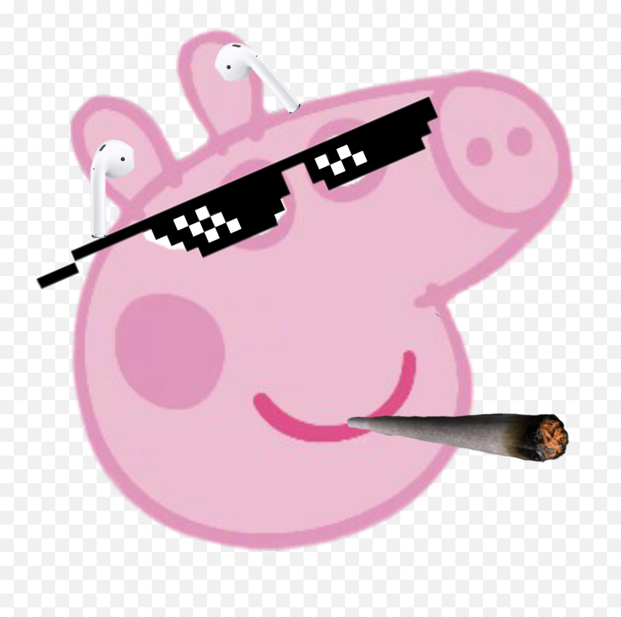 Meme Mlg Peppa Funny Peppa Pig Pictures - Peppa Pig With Mlg Glasses Emoji,Peppa Pig Emojis