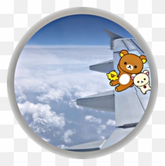 Challenge Rillakkuma Aereo Sticker By Rorob1804 - Fictional Character Emoji,Emoji Aereo