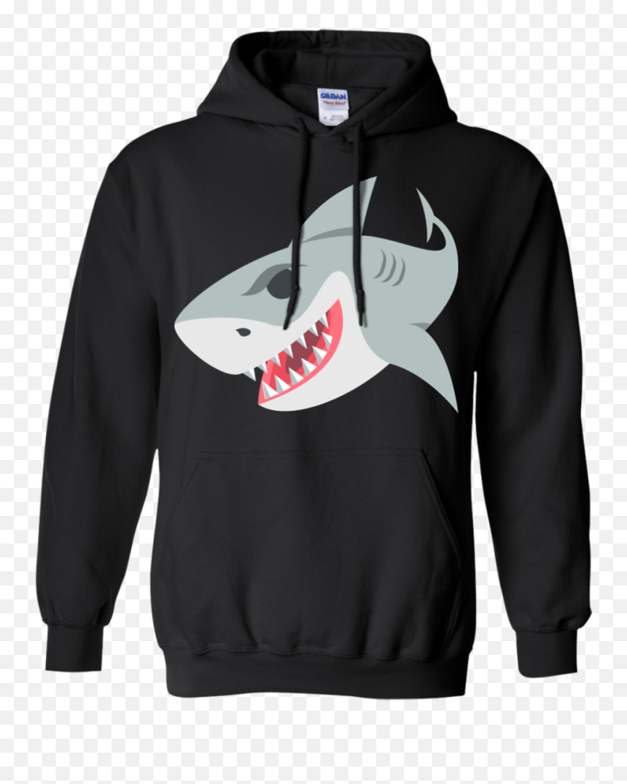 Shark Emoji Hoodie - Dodge Challenger Hoodie,Typable Shark Emoticon