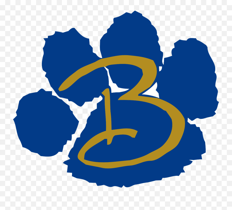 Blue Wildcat Paw Logo - Logodix Lima Bath High School Logo Emoji,Cougar Paw Print Emoticon