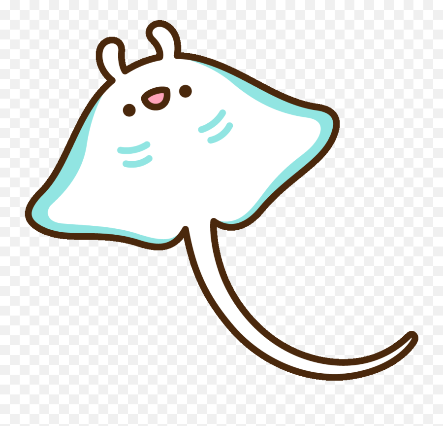 Manta Ray Sea Sticker By Pusheen For Ios Android Giphy - Lovely Emoji,Pusheen Emoji