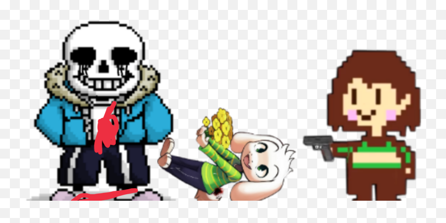 Killer Sans Killed Goat Boi Sticker - Killer Sans Chara Emoji,How To Make A Chara Emoji