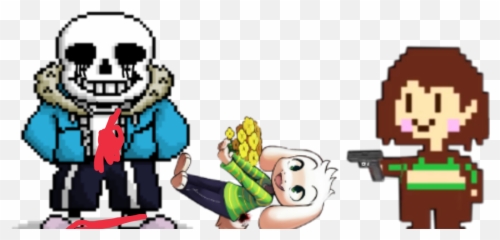 Killer Sans Killed Goat Boi Sticker - Killer Sans Chara Emoji,How To Make A Chara Emoji