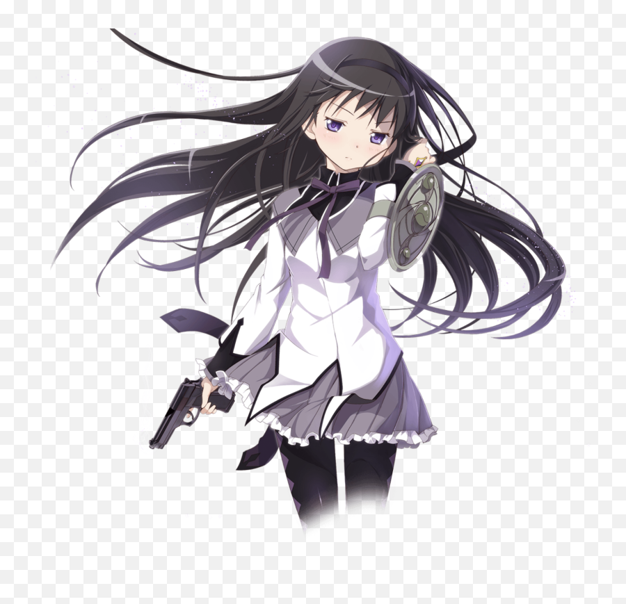 The Most Edited Homura Picsart - Homura Akemi Png Emoji,Kyubey Emoticons