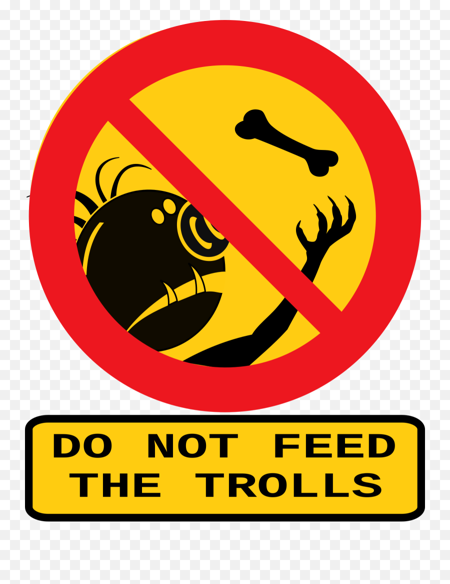 Emoticon Area Text Png Clipart - Never Feed The Trolls Emoji,Forum Emoticon