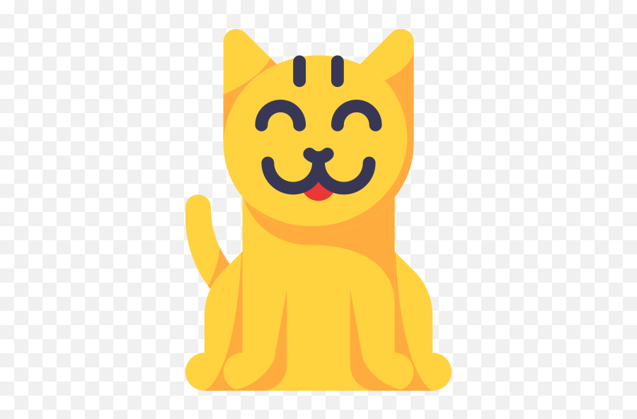 Cat - Free Animals Icons Happy Emoji,Free To Use Cat Emoji