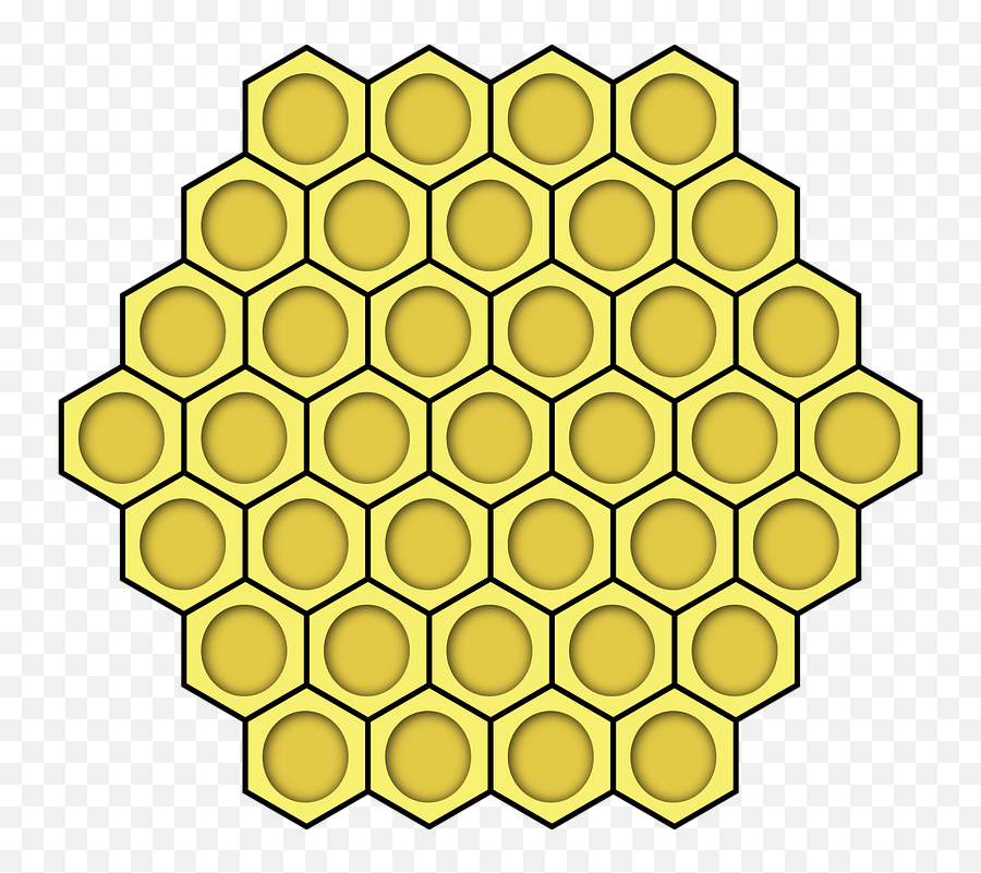 Free Photo Hexagon Yellow Comb Honey - Hive Bees Template Emoji,Hexagon Human Emotions