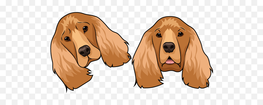English Cocker Spaniel Dog Cursor - Cocker Spaniel Emoji,Dogs Emotions