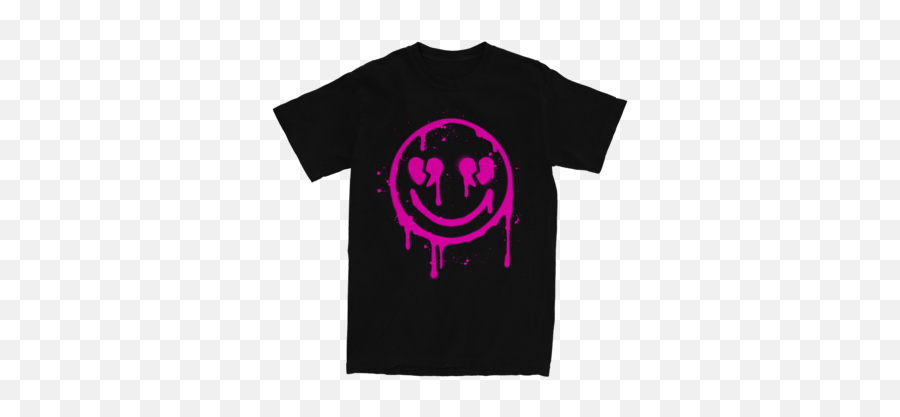 Lil Xan Xanarchy Gang U2013 Xanarchy - Blank Dark Blue Tshirt Emoji,Emoji Smile With Sweat Dripping On Forehead