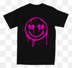 Lil Xan Xanarchy Gang U2013 Xanarchy - Blank Dark Blue Tshirt Emoji,Emoji Smile With Sweat Dripping On Forehead