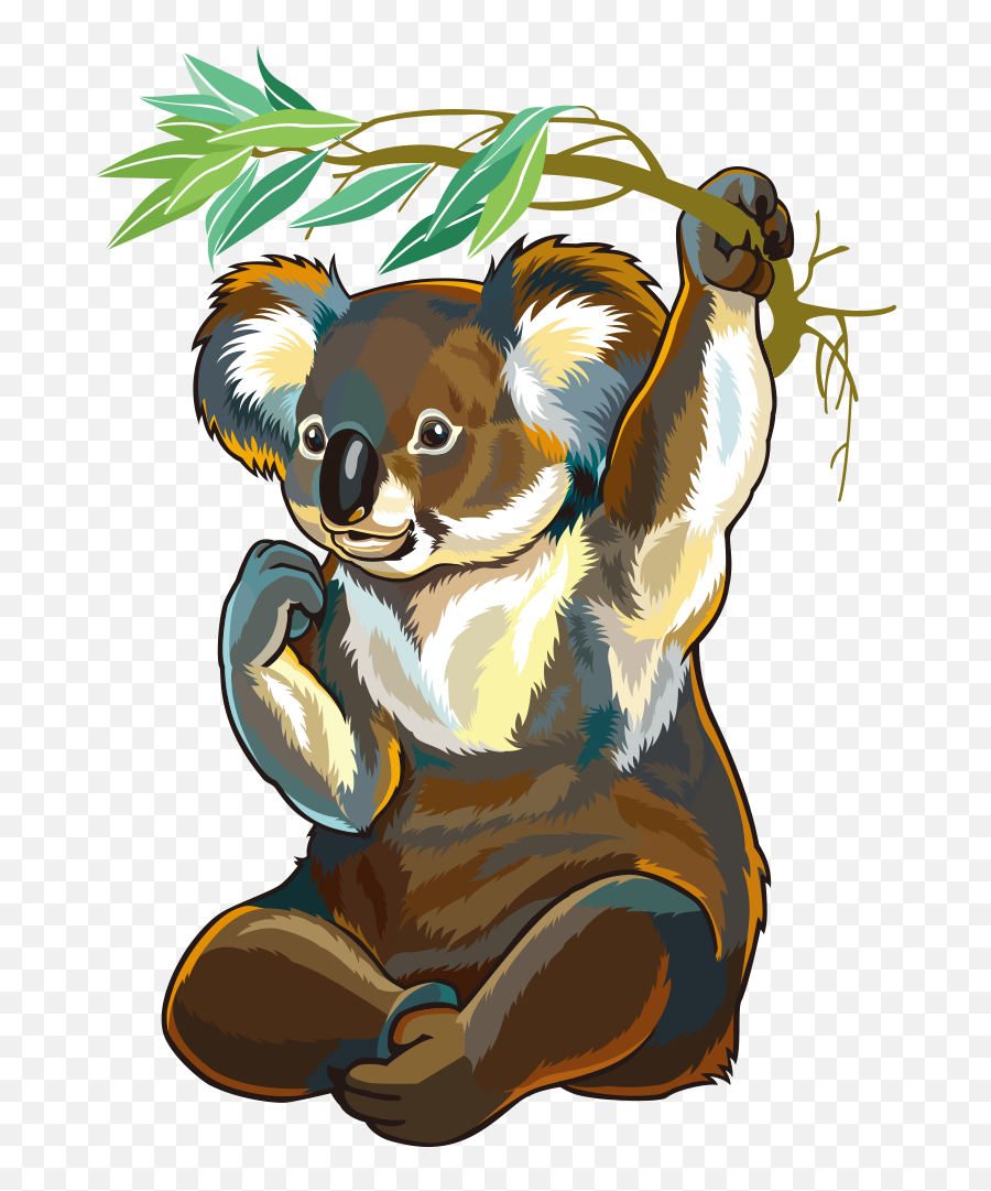 Download Vector Australia Animals Of Platypus Raccoon Koala - Koala Emoji,Raccoon Emoticon