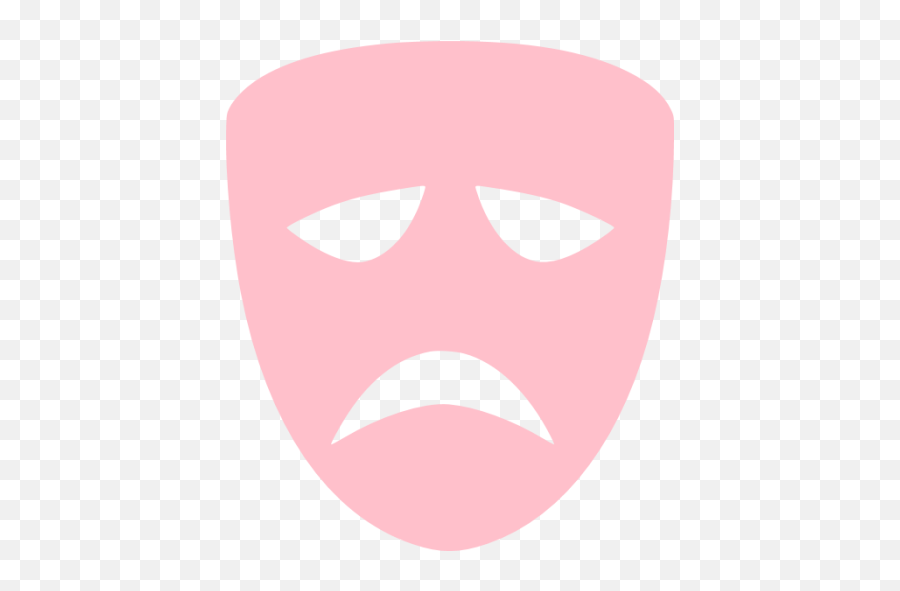 Pink Tragedy Mask Icon - Free Pink Mask Icons Emoji,Drama Mask Emoji