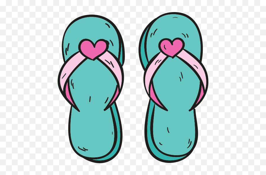 Flip Flops - Free Fashion Icons Emoji,Pink Emoji Sandals