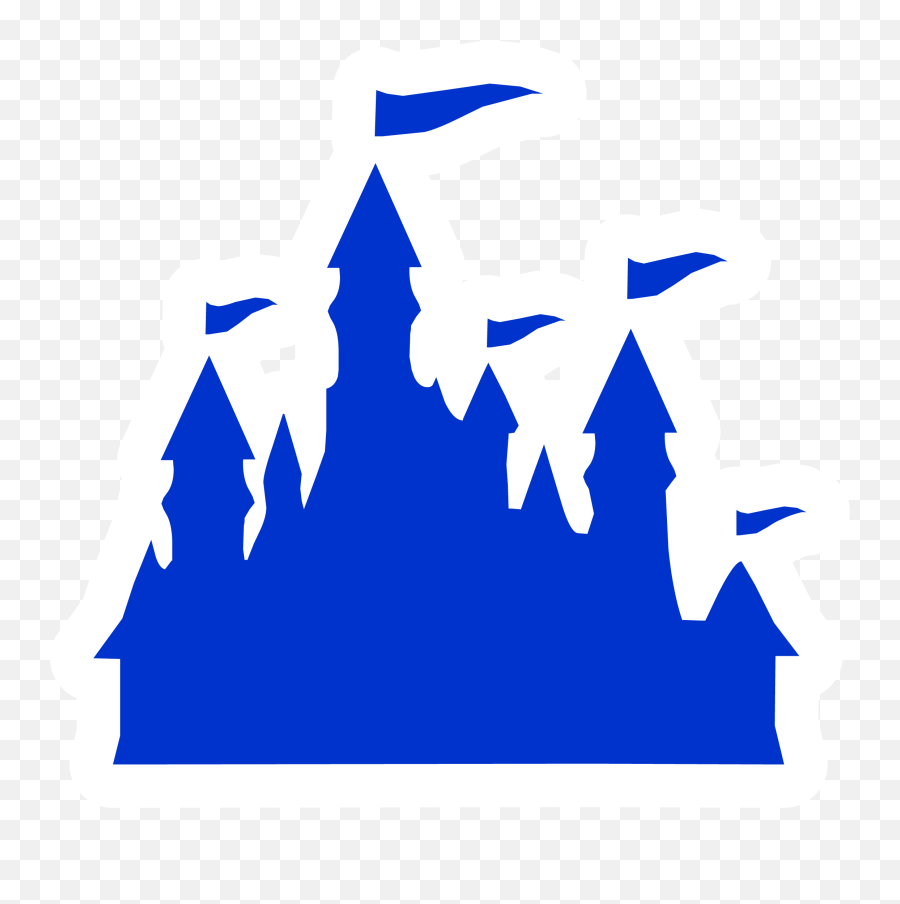 Pink Princess Castle Clipart - Clip Art Library Castle Dizney Blue Silluete Emoji,Disney Castle Emoji
