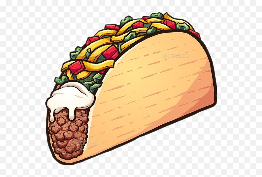 Taco Painting Dibujo Sticker By Lupithavn14 - Cartoon Taco Emoji,The Taco Emoji