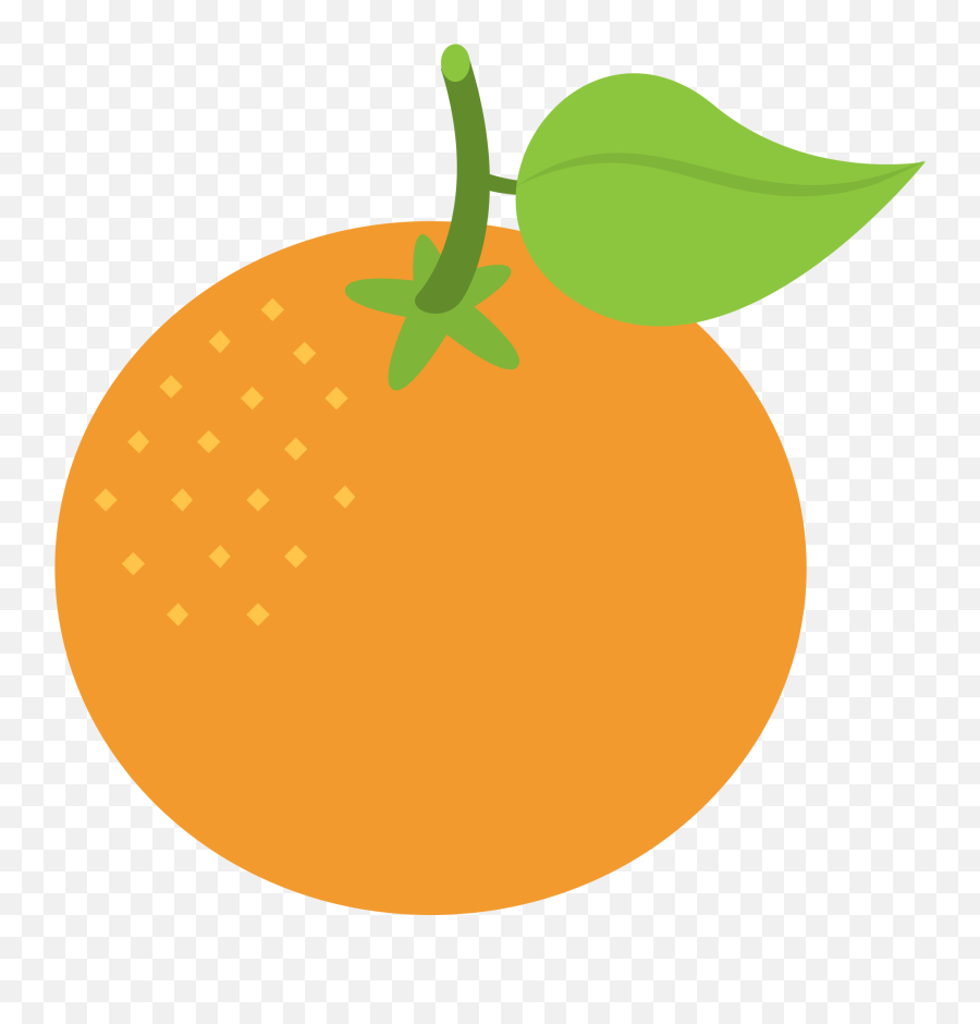 Tangerine Emoji High Definition Big Picture And Unicode - Orange Emoji Vector,Fruit Emojis Meaning
