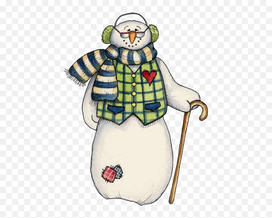 Winter Grandpa Snowman Sticker By Salulilbug - Soft Emoji,Grandpa Emoji