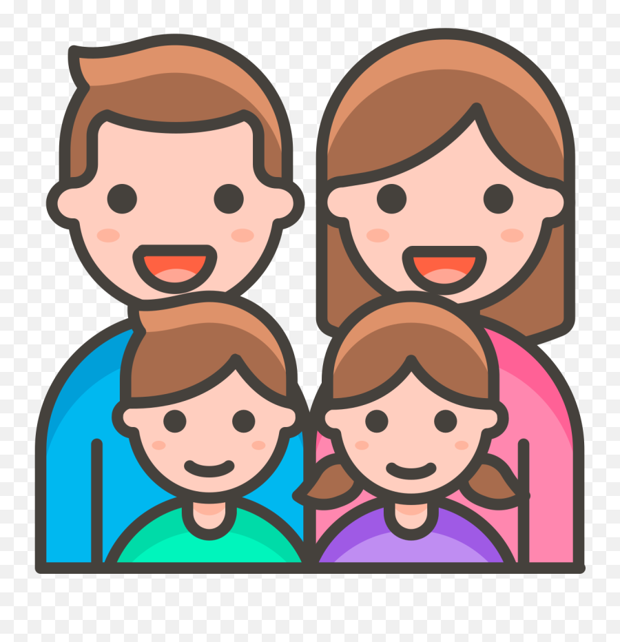 302 - Family Man Woman Girl And Boy Emoji,Boy Girl Emoji