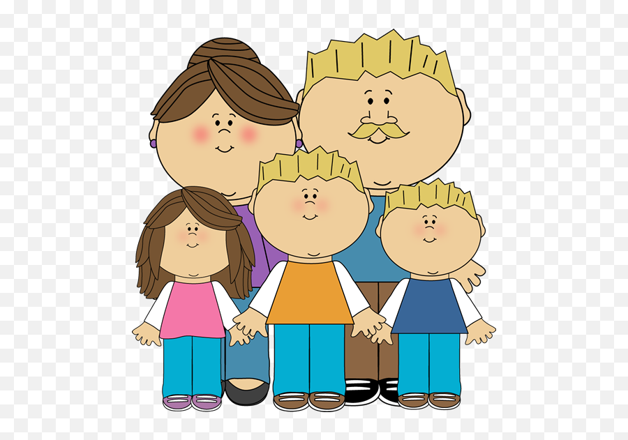 My Family Clipart For Kids - Family Clipart Kids Emoji,Kids Emotions Clipart