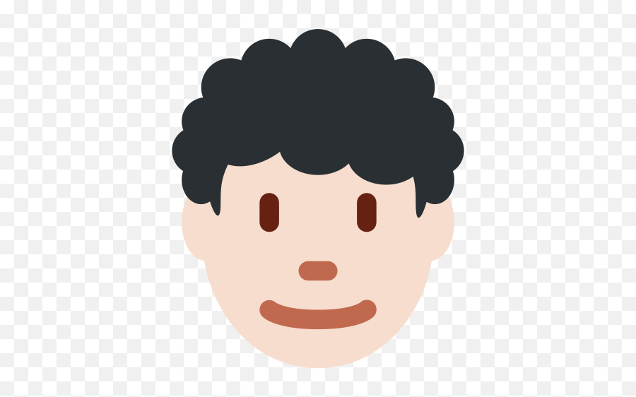 Light Skin Tone Curly Hair - Curly Hair Emoji Man,Light Skin Emoji
