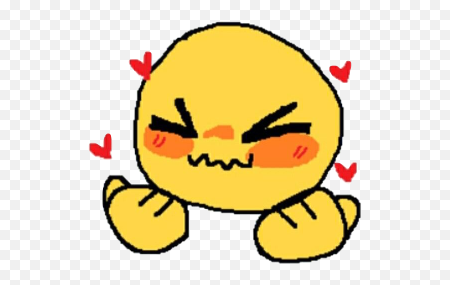 Emoji Emojis Emojisticker Sticker By Thelonelypizza - Cute Cursed Emoji Blush,Blushing Smile Emoji