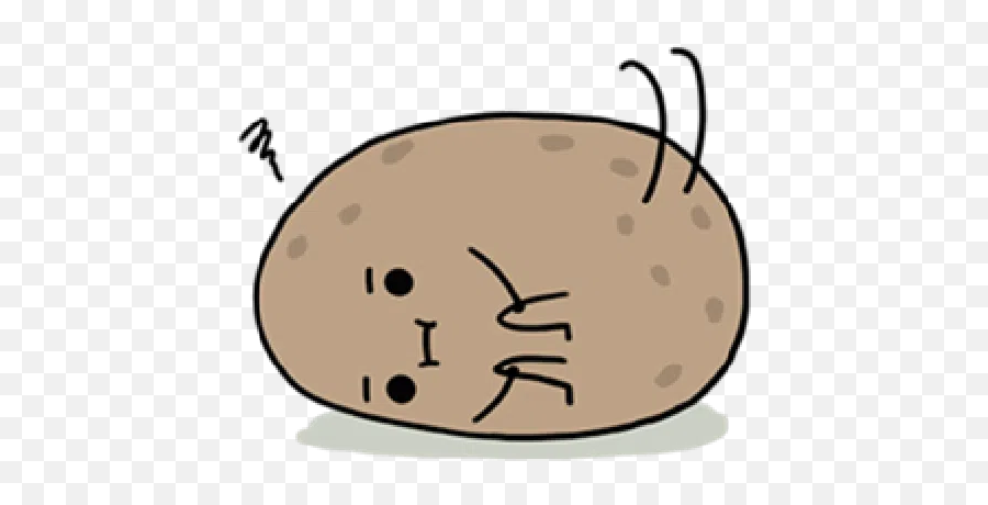 Kawaii Potato Whatsapp Stickers - Stickers Cloud Big Emoji,Potato Emoji