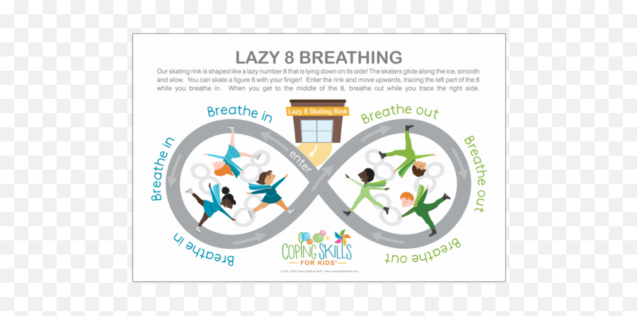 Playful Deep Breathing Lazy Eight - Deep Breathing Shapes Emoji,Teach Kids Breath For Big Emotions