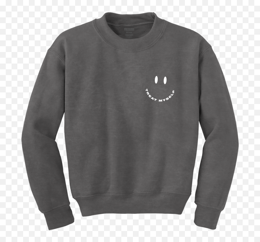 Treat Myself Smile Crewneck - Ugly Christmas Sweater Taco Emoji,T 800 Emoticon