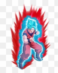 Goku - Songoku Super Saiyan Blue Kaioken Emoji,Kaioken Attack Emoticon