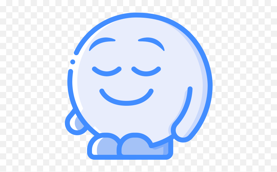Relaxed - Free People Icons Happy Emoji,Blue Worried Emoji