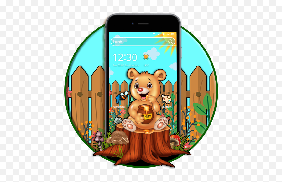 Amazoncom Cute Cartoon Teddy Bear 2d Theme Appstore For - Iphone Emoji,3d Animated Emojis For Android