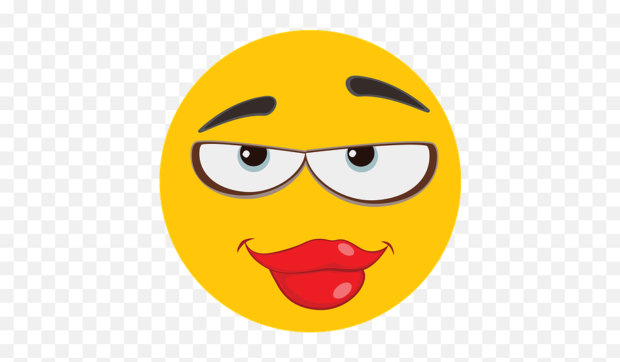 Face Emoji Emotions Lips Female - Happy,Emoji Hand And Lips