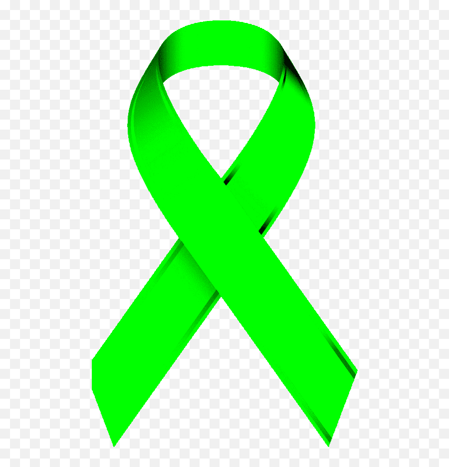 Green Ribbon - Lime Green Cancer Ribbon Emoji,Ribbon Emoji