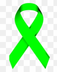Green Ribbon - Lime Green Cancer Ribbon Emoji,Ribbon Emoji