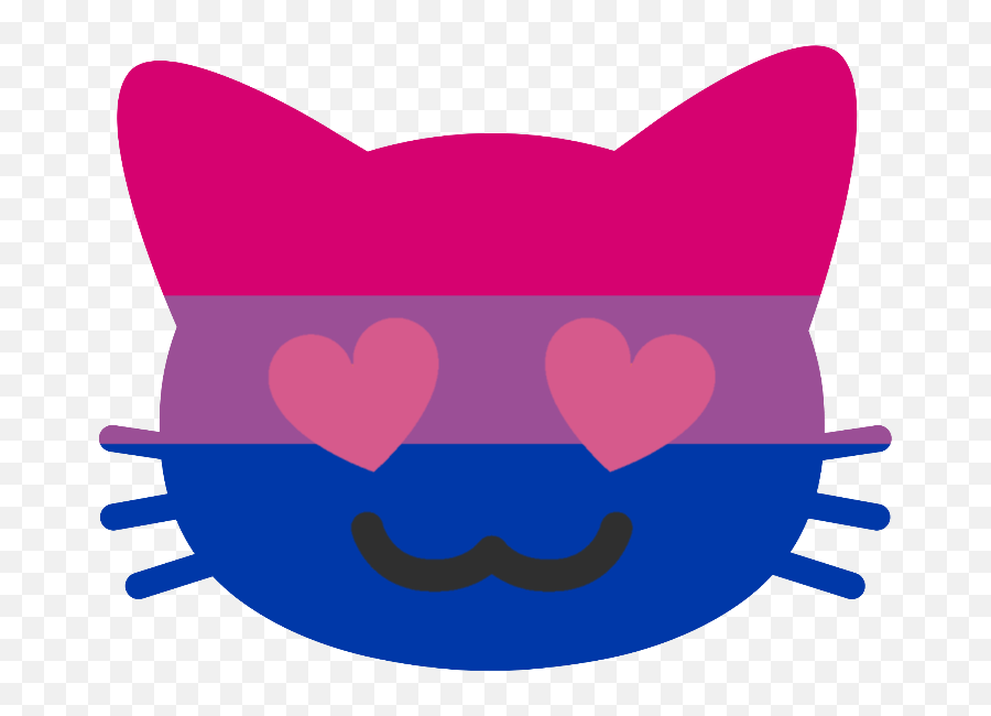 Pin On Lgbtqia Pride - Cat Emoji With Heart Eyes,Tumblr Emotion Art Meme