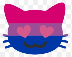 Pin On Lgbtqia Pride - Cat Emoji With Heart Eyes,Tumblr Emotion Art Meme