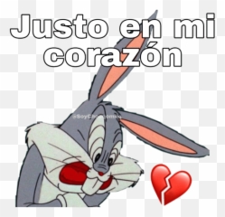 Bugs Bunny - Bugs Bunny Whatsapp Stickers Emoji,Bunny Heart Emoji