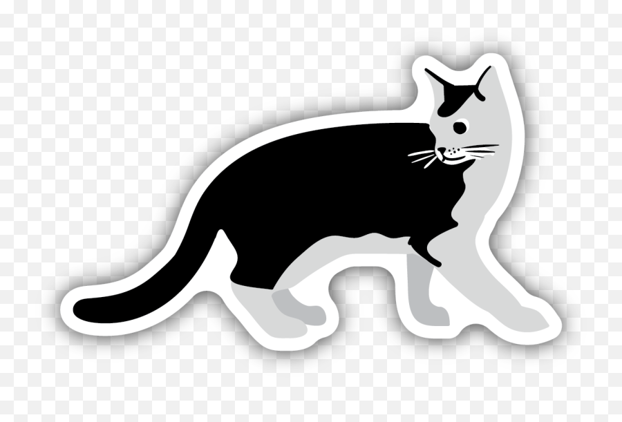 Pets - Stickers Northwest Automotive Decal Emoji,Grey Cat Emoticon
