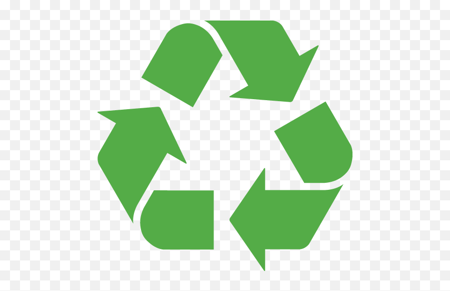 Black Universal Recycling Symbol - Recycling Symbol White Background Emoji,Universal Emojis