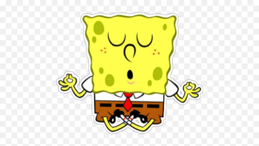 Sticker Maker - Spongebob Bob Esponja Ojos Cerrados Emoji,Spongebbob Emojis With Text