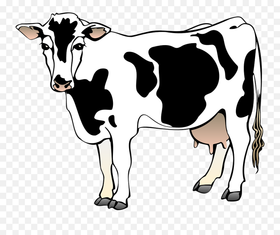 Cow Clip Art Free Vector In Open Office Drawing Svg Svg - Cow Vector Emoji,Cow And Man Emoji
