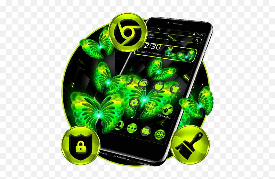 Cool Green Butterfly Theme Apk 113 - Download Apk Latest Technology Applications Emoji,Heart Emoji Andriod