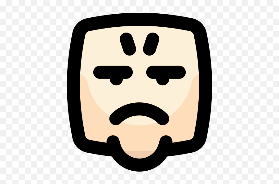 Enojado - Iconos Gratis De Emoticonos Emoji,Emoji Molesto Flat