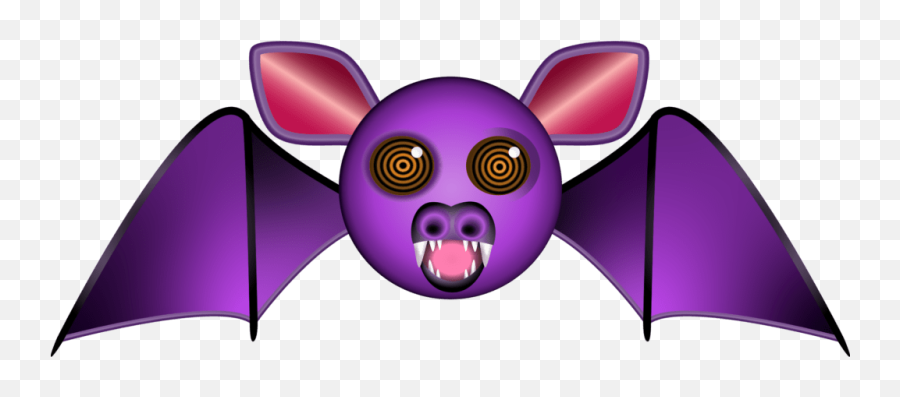 Graphic Bat Smiley Halloween - Graphics Emoji,Bat Emoji