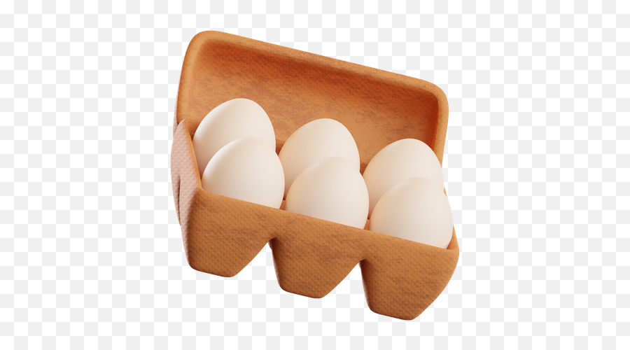 Premium Egg Tray 3d Illustration Download In Png Obj Or Emoji,Chicken Hatchling Emoji Discord