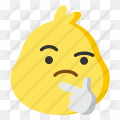 Thinking - Happy Emoji,Thinking Emoticon