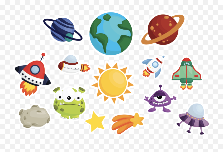 Outer Space Yards With Cards - Happy Emoji,Space Emojis