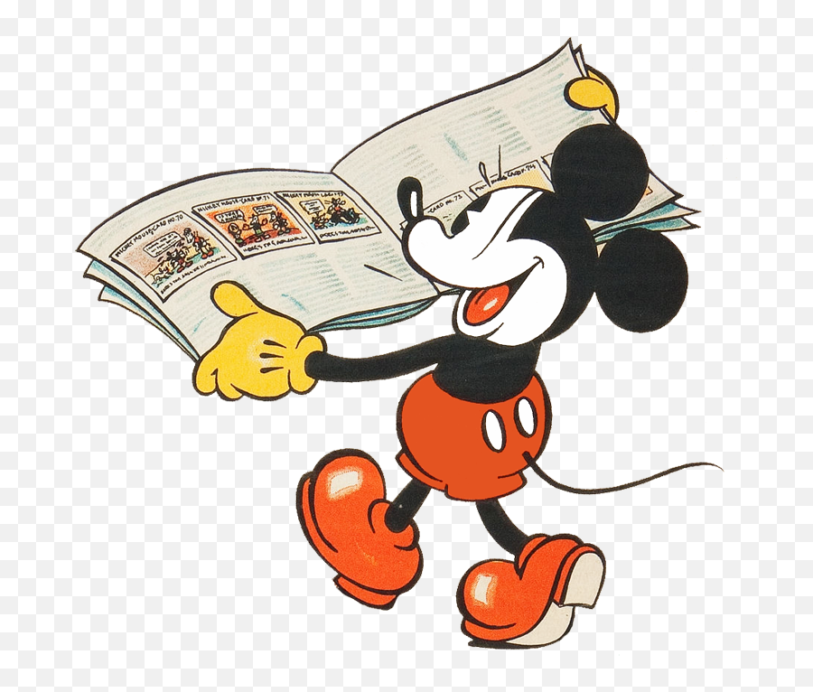 Clipart Reading Mickey Mouse Clipart Reading Mickey Mouse - Mickey Mouse Cartoon With Reading Book Emoji,Disney Mickey Emoji